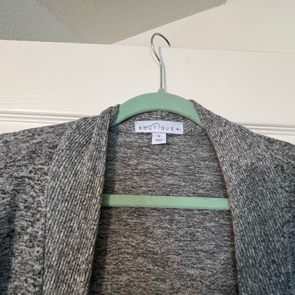 Women's MIDI Grey Cardigan - Picture 5 of 7